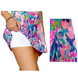Lilly Pulitzer Luxletic Skort Gumbo Limbo M